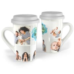 Thumbnail for Premium Grande Photo Mug with Lid, 16oz with Enjoy Little Things design 1