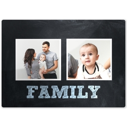 Metal Print 5x7 with Family Chalkboard design
