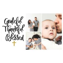 Thumbnail for Premium Grande Photo Mug with Lid, 16oz with Grateful Thankful Blessed Cross design 2