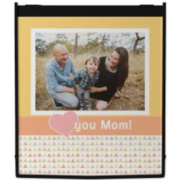 Thumbnail for Reusable Grocery Bag with Heart Mom design 1