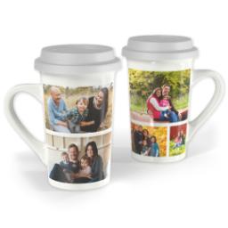 Thumbnail for Premium Grande Photo Mug with Lid, 16oz with Layout 09 design 1