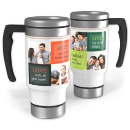 Thumbnail for 14oz Stainless Steel Travel Photo Mug with Life Quotes design 1