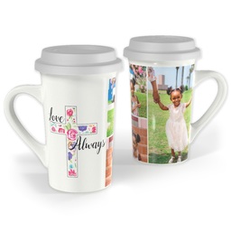 Premium Grande Photo Mug with Lid, 16oz with Love Always design