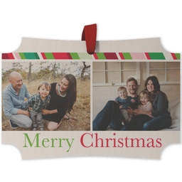 Maple Ornament - Modern Corner with Merry Christmas Collage design