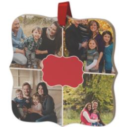 Thumbnail for Wood Photo Ornament - Bracket with Ornate Center design 2