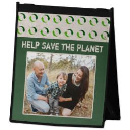 Thumbnail for Reusable Grocery Bag with Recycle Signs design 2