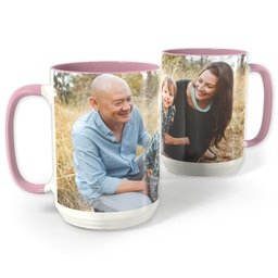 Pink Photo Mug, 15oz with Full Photo design