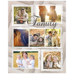 Poster, 16x20, Matte Photo Paper with Antique Family design