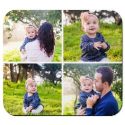 Thumbnail for Photo Mouse Pad with Four Photo Collage design 1