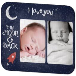 Thumbnail for Photo Mouse Pad with To The Moon And Back design 2