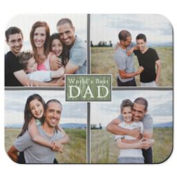 Thumbnail for Photo Mouse Pad with World's Best Dad design 1