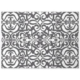 26x36 Indoor/Outdoor Wall Tapestry with Bold Scroll Grey design