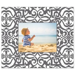 50x59 Indoor/Outdoor Wall Tapestry with Bold Scroll Grey Photo design