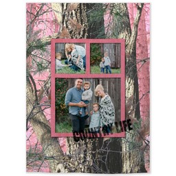26x36 Indoor/Outdoor Wall Tapestry with Natural Camo Pink design