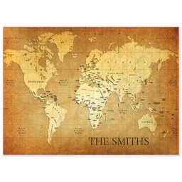 26x36 Indoor/Outdoor Wall Tapestry with Old Worldmap Rustic design
