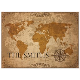 26x36 Indoor/Outdoor Wall Tapestry with Old Worldmap Sepia design