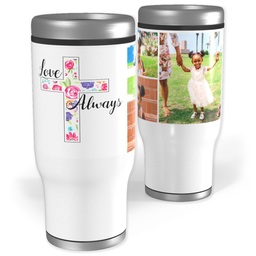 Stainless Steel Tumbler, 14oz with Love Always design