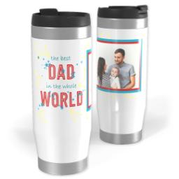 Thumbnail for 14oz Personalized Travel Tumbler with Best Dad In The World design 1