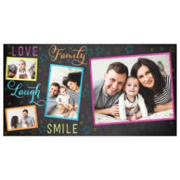 Thumbnail for 14oz Personalized Travel Tumbler with Colorful Family Chalkboard design 2