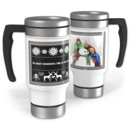Thumbnail for 14oz Stainless Steel Travel Photo Mug with Custom Color Sweater design 1