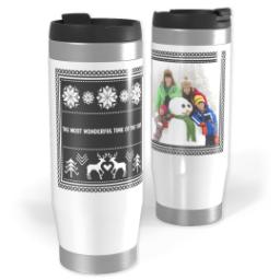 Thumbnail for 14oz Personalized Travel Tumbler with Custom Color Sweater design 1