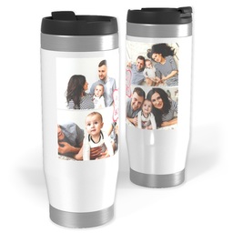 14oz Personalized Travel Tumbler with Emblem Aunt design