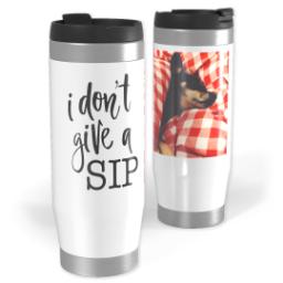 Thumbnail for 14oz Personalized Travel Tumbler with Give A Sip design 1