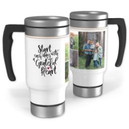 Thumbnail for 14oz Stainless Steel Travel Photo Mug with Grateful Heart design 1