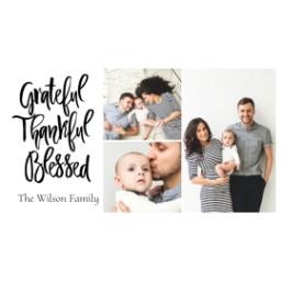 Thumbnail for 14oz Personalized Travel Tumbler with Grateful Thankful Blessed design 2