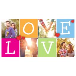 Thumbnail for 14oz Personalized Travel Tumbler with Heart Blocks Love design 2
