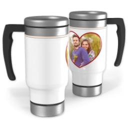 Thumbnail for 14oz Stainless Steel Travel Photo Mug with Heart Photo design 1