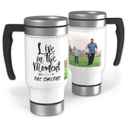 Thumbnail for 14oz Stainless Steel Travel Photo Mug with Live In The Moment design 1