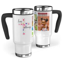 14oz Stainless Steel Travel Photo Mug with Love Always Cross design