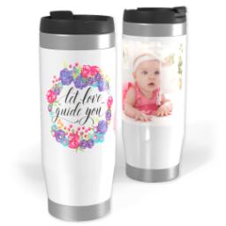 Thumbnail for 14oz Personalized Travel Tumbler with Love Guides You design 1