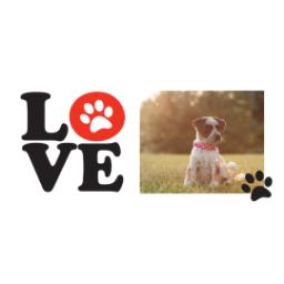 Thumbnail for Stainless Steel Photo Travel Mug, 14oz with Love Paws design 2