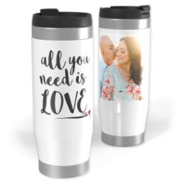 Thumbnail for 14oz Personalized Travel Tumbler with Need Love design 1