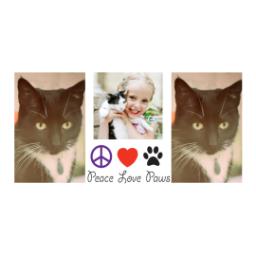 Thumbnail for 14oz Personalized Travel Tumbler with Peace Love Paws design 2
