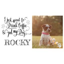 Thumbnail for 14oz Personalized Travel Tumbler with Pet My Dog design 2