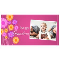 Thumbnail for 14oz Personalized Travel Tumbler with Pink Bouquet Grandma design 2