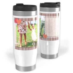 Thumbnail for 14oz Personalized Travel Tumbler with Rustic Lace design 1