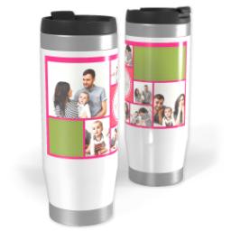 Thumbnail for 14oz Personalized Travel Tumbler with We Love Mom Collage design 1