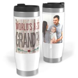 Thumbnail for 14oz Personalized Travel Tumbler with World's Best Natural Grandpa design 1