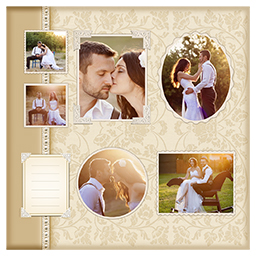 Scrapbook Pages, 8x8 with Love Is Eternal Companion 2 design