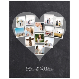 Poster, 11x14, Matte Photo Paper with Chalkboard Love design