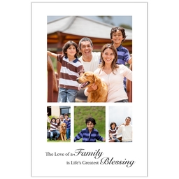 Poster, 12x18, Matte Photo Paper with Family Blessing design