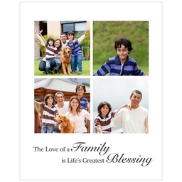 Poster, 16x20, Matte Photo Paper with Family Blessing design