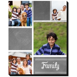 8x10 Same-Day Mounted Print with Family Chalkboard design