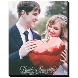 8x10 Same-Day Mounted Print with Family Is Everything Script design