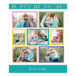 Poster, 11x14, Glossy Poster Paper with Festive Birthday design