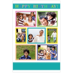 Poster, 20x30, Matte Photo Paper with Festive Birthday design